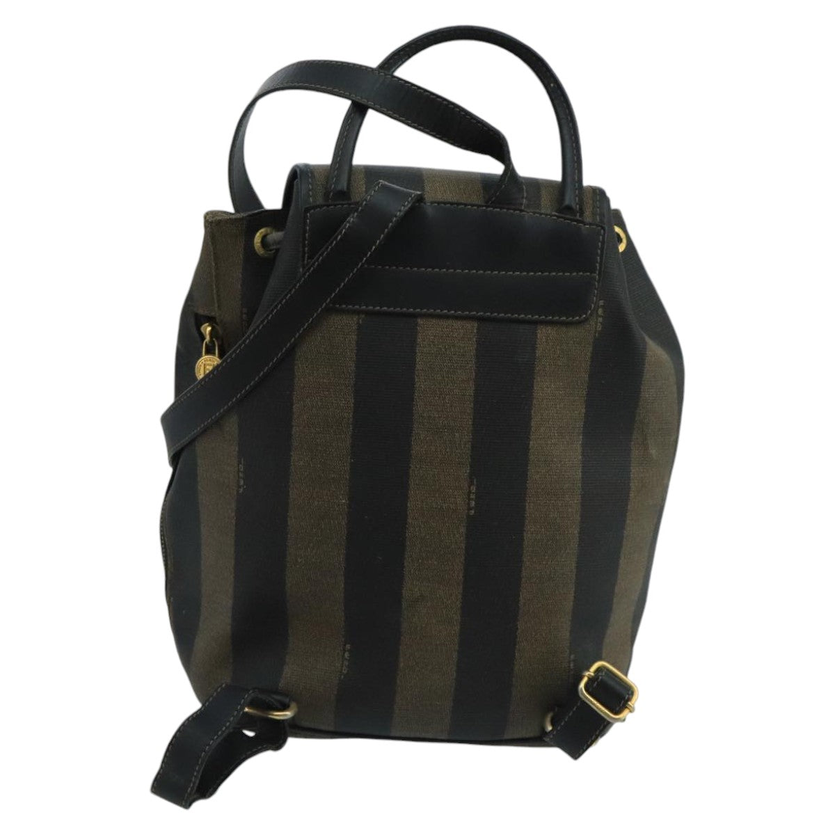 Fendi Pequin Brown Canvas Backpack Bag () - Product Image 2