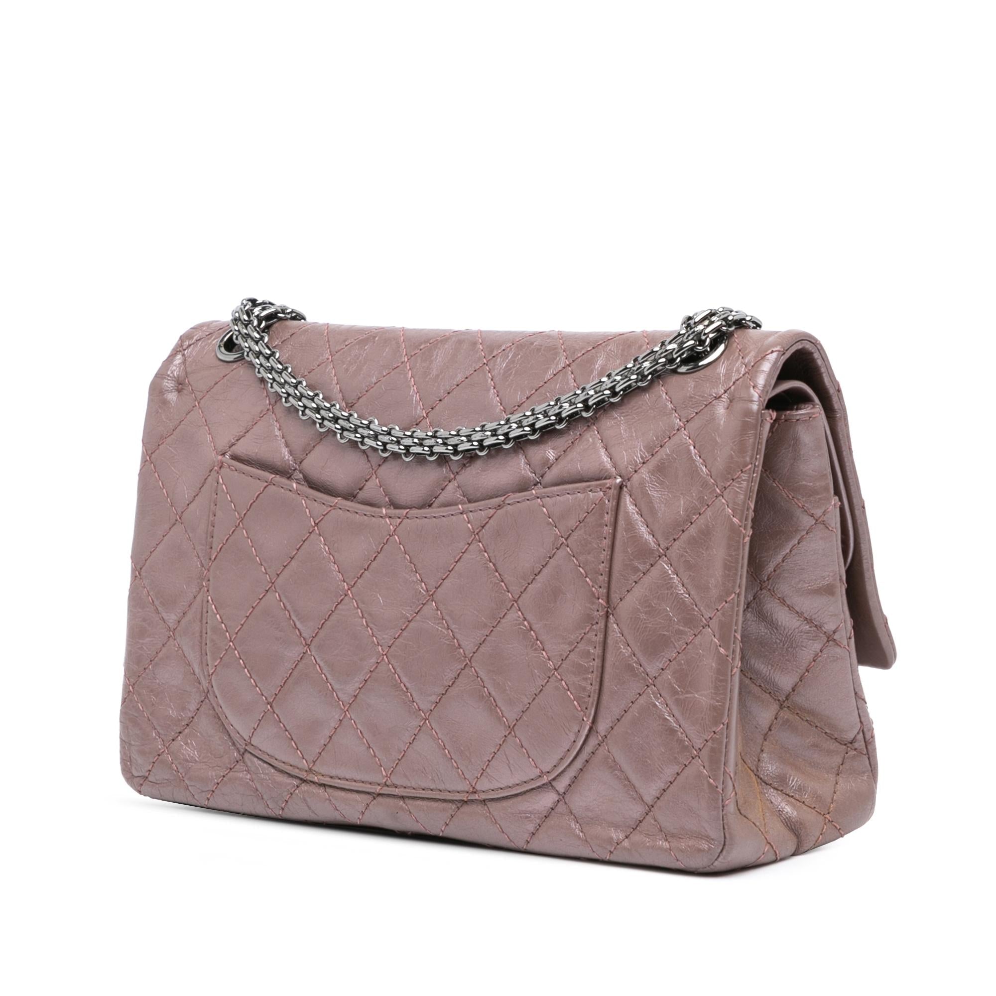 Chanel Reissue 2.55 Aged Metallic Calfskin Double Flap 226 Shoulder