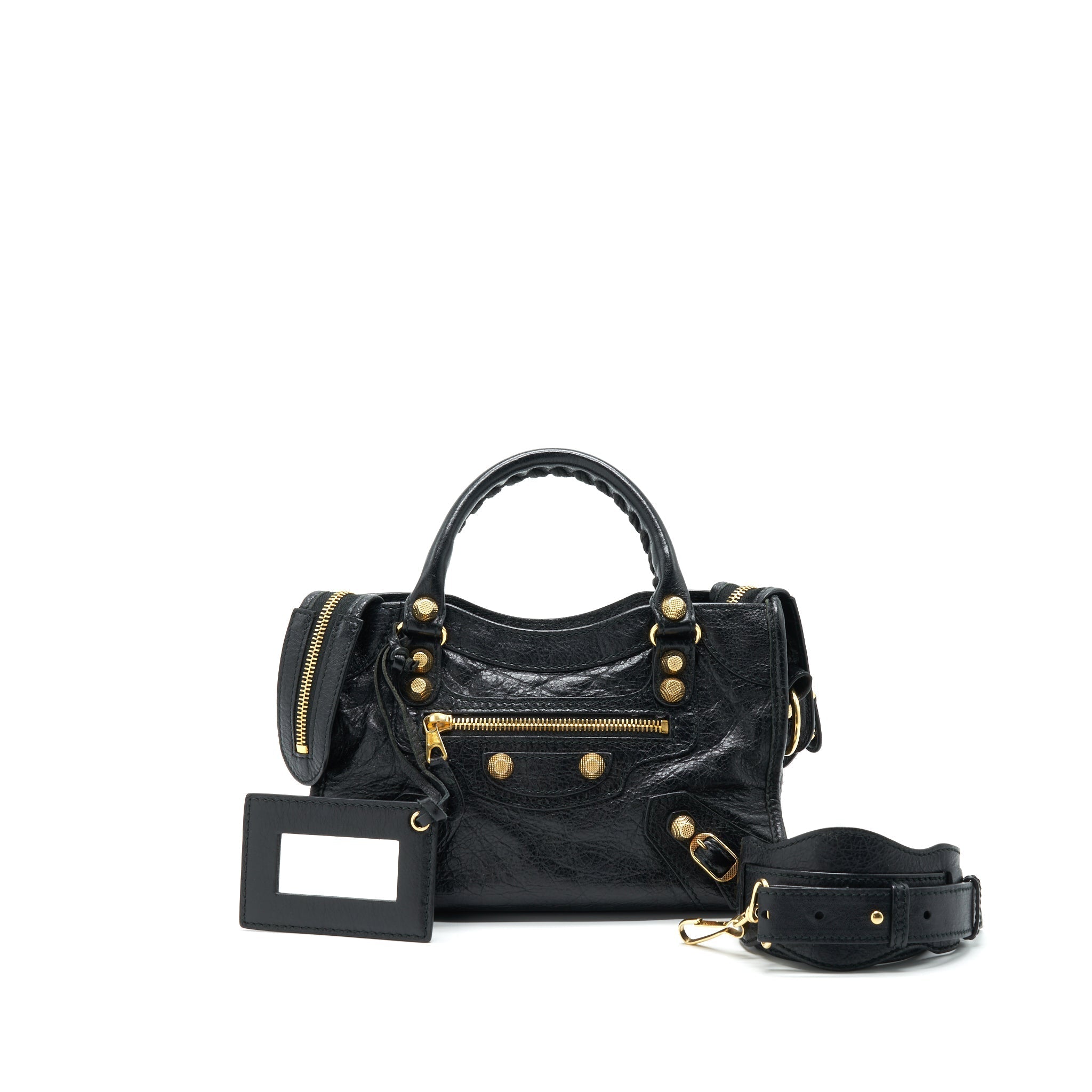 Balenciaga City black bag – front view