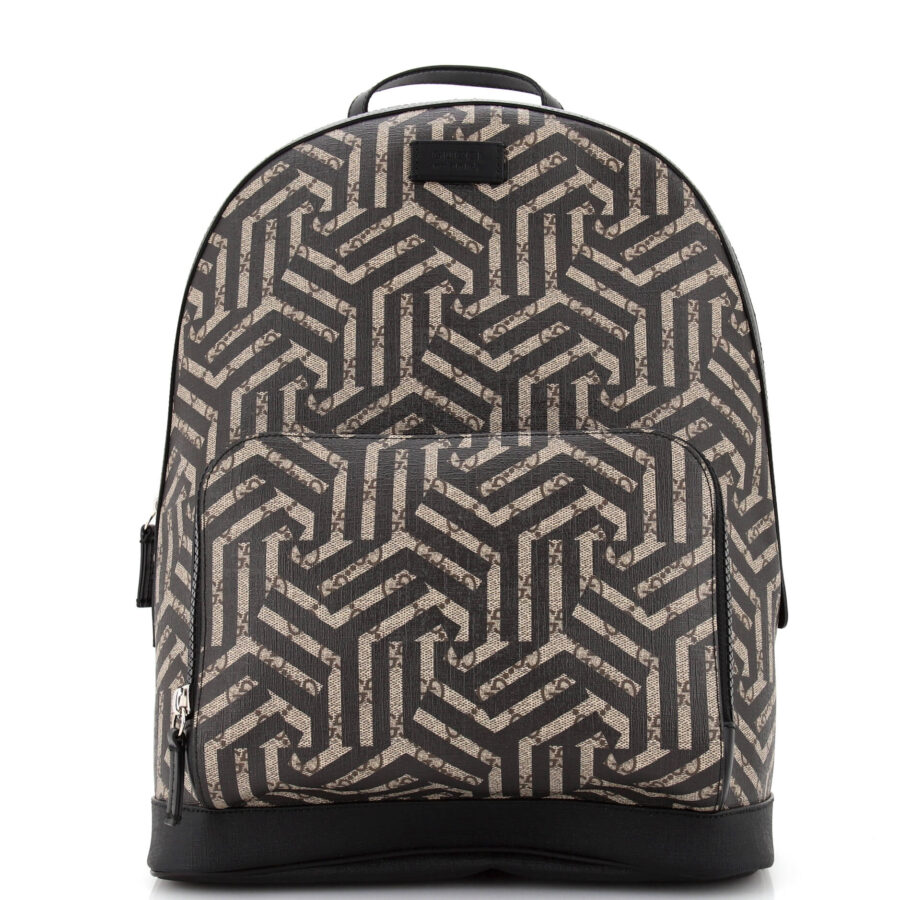 Zip Pocket Backpack Caleido GG Coated Canvas Medium | Studio Nafay